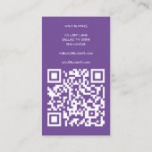 Wildbloemboeket Rustieke Handgemaakte Bloemen QR C Visitekaartje (Achterkant)