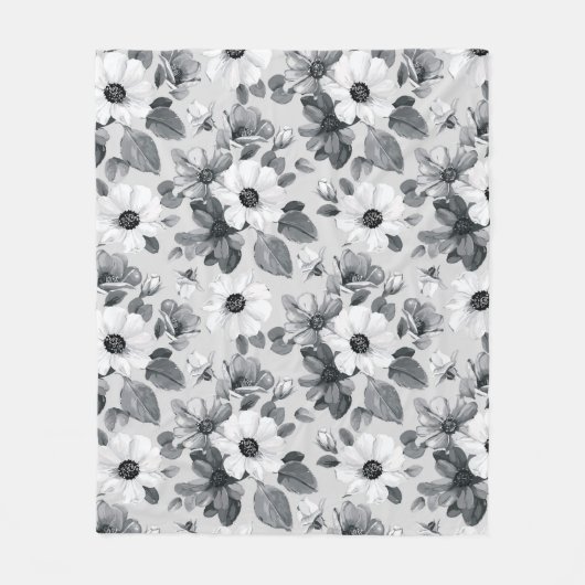 Wildbloemboeket Waterverf  illustratie Fleece Deken (Voorkant)