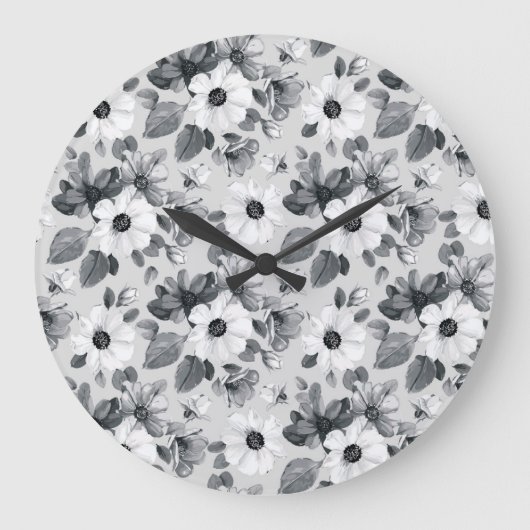 Wildbloemboeket Waterverf  illustratie Grote Klok (Voorkant)