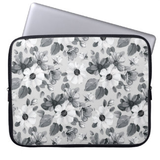 Wildbloemboeket Waterverf illustratie Laptop Sleeve