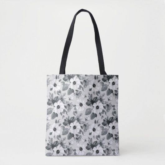 Wildbloemboeket Waterverf  illustratie Tote Bag (Voorkant)