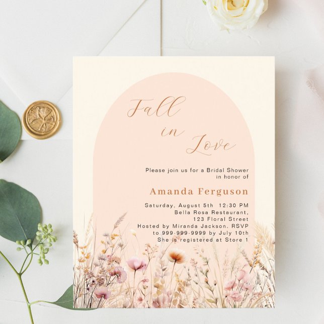 Wildbloemboog herfst liefde budget Vrijgezellenfee (Creator heeft geüpload)