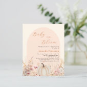Wildbloemboog pompoen bloei budget Baby shower (Staand voorkant)