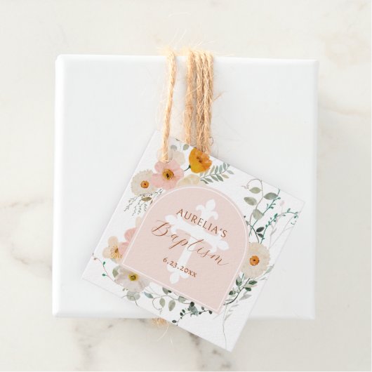 Wildbloemboogdoop Bedankjes Labels (In situ)