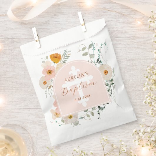 Wildbloemboogdoop Bedankzakje (Geknipt)