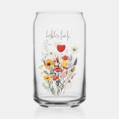 Wildbloembos | Lente Bloemen |  Blikvorm Glas (Voorkant)