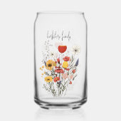 Wildbloembos | Lente Bloemen |  Blikvorm Glas (Achterkant)