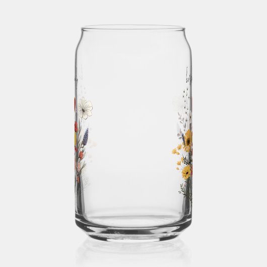 Wildbloembos | Lente Bloemen |  Blikvorm Glas (Links)