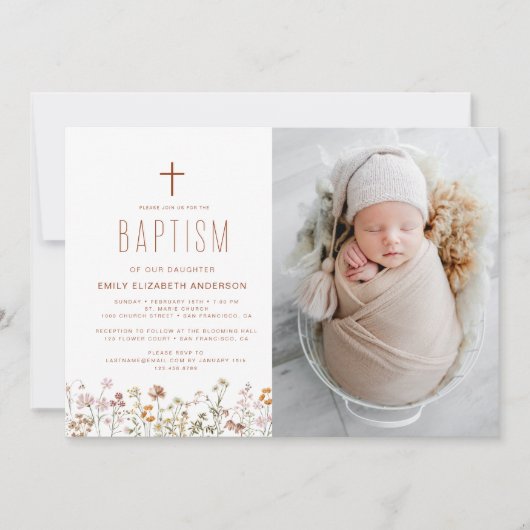 Wildbloemdooptuin in bloei kaart (Voorkant)