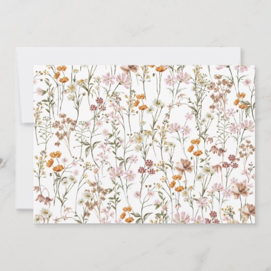 Wildbloemdooptuin in bloei kaart (Achterkant)