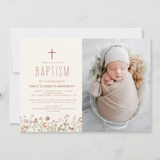 Wildbloemdooptuin in bloei kaart (Voorkant)