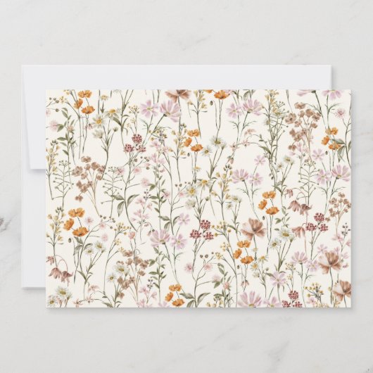 Wildbloemdooptuin in bloei kaart (Achterkant)