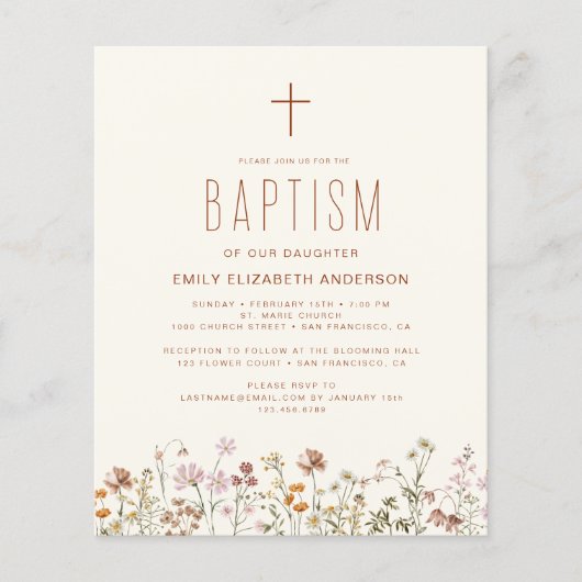 Wildbloemdooptuin in bloei terracotta (Voorkant)