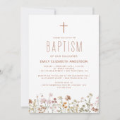 Wildbloemdooptuin in bloei terracotta kaart (Voorkant)