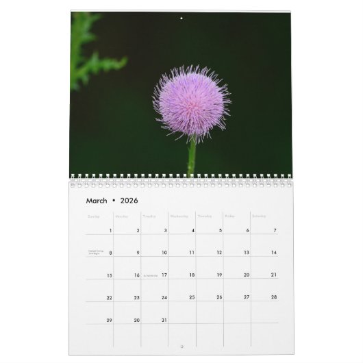 Wildbloemen Agenda Kalender (Mar 2026)