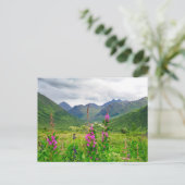 Wildbloemen Alaskan Valley Briefkaart (Staand voorkant)
