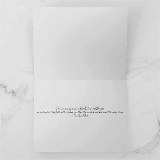 Wildbloemen - Aquarel Kaart (Binnen)