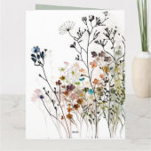 Wildbloemen - Aquarel Kaart (Achterkant)