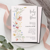 Wildbloemen Baby Girl Shower Invitations