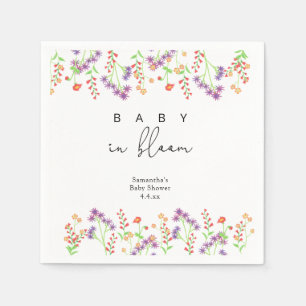 Wildbloemen - Baby in bloei Servet