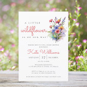 Wildbloemen Baby in bloei waterverf floraal Kaart