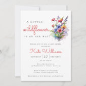 Wildbloemen Baby in bloei waterverf floraal Kaart (Voorkant)