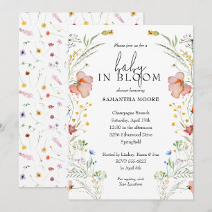 Wildbloemen Baby in Bloom Douche Kaart