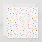 Wildbloemen Baby in Bloom Douche Kaart (Achterkant)