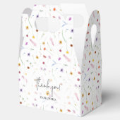 Wildbloemen Baby shower Bedankdoosjes (Geopend)