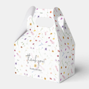 Wildbloemen Baby shower Bedankdoosjes