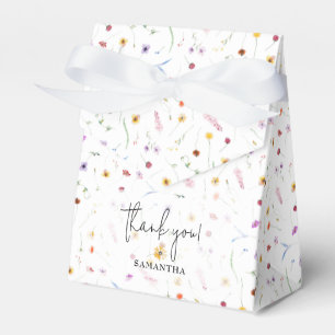 Wildbloemen Baby shower Bedankdoosjes