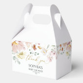 Wildbloemen Baby shower Bedankdoosjes (Achterkant)