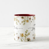 Wildbloemen Baby shower Favor Momento Mok (Center)