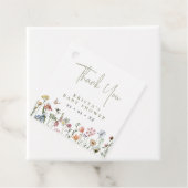 Wildbloemen Baby shower Hartelijk dank Bedankjes Labels (In situ)