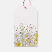 Wildbloemen Baby shower Hartelijk dank Cadeaulabel (Achterkant)