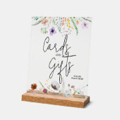 Wildbloemen Baby shower Kaarten en geschenken Acryl Bord (Hoek)
