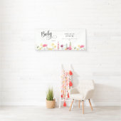 Wildbloemen Baby shower Spandoek (Insitu)