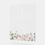 Wildbloemen Baby shower Welkom Acryl Bord (Hoek)