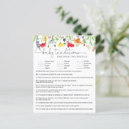 Wildbloemen Baby Tradities rond de wereld spel