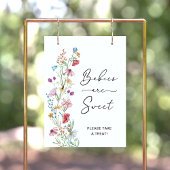 Wildbloemen Baby's zijn zoet Poster