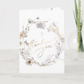 wildbloemen Baptisme bedankt voor je komst Kaart (Voorkant)