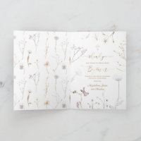 wildbloemen Baptisme bedankt voor je komst