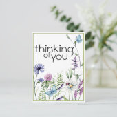 Wildbloemen Bedenk je postkaart (Staand voorkant)