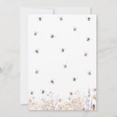 Wildbloemen Bee Binnenkort om 30 Verjaardag Kaart (Achterkant)
