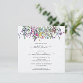 Wildbloemen Beemdal Shower Invitation Kaart (Staand voorkant)