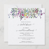 Wildbloemen Beemdal Shower Invitation Kaart (Voorkant)
