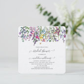 Wildbloemen Beemdal Shower Invitation Kaart (Staand voorkant)