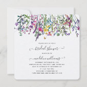 Wildbloemen Beemdal Shower Invitation Kaart (Voorkant)