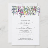 Wildbloemen Beemdal Shower Invitation Kaart (Voorkant)