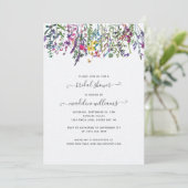 Wildbloemen Beemdal Shower Invitation Kaart (Staand voorkant)